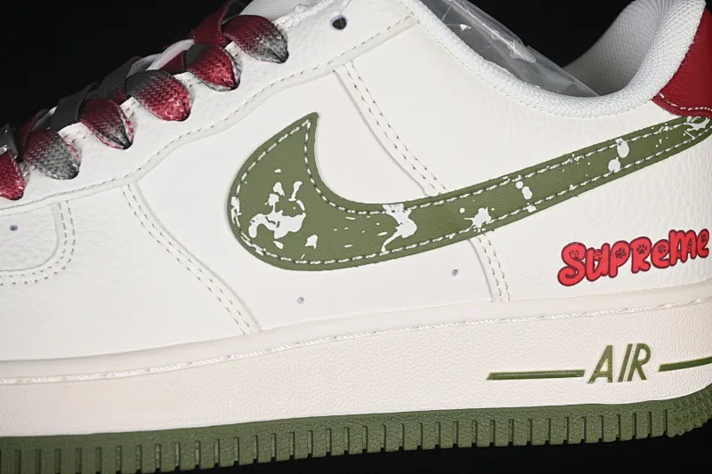 All categories Nk Air Force 1 Air Force series Nk Air Force 1 Low Air Force low-top Nike Air Force 1'07 Low joint beige woven label green hook Air Force 1 low-top casual sneakers QW5606-273